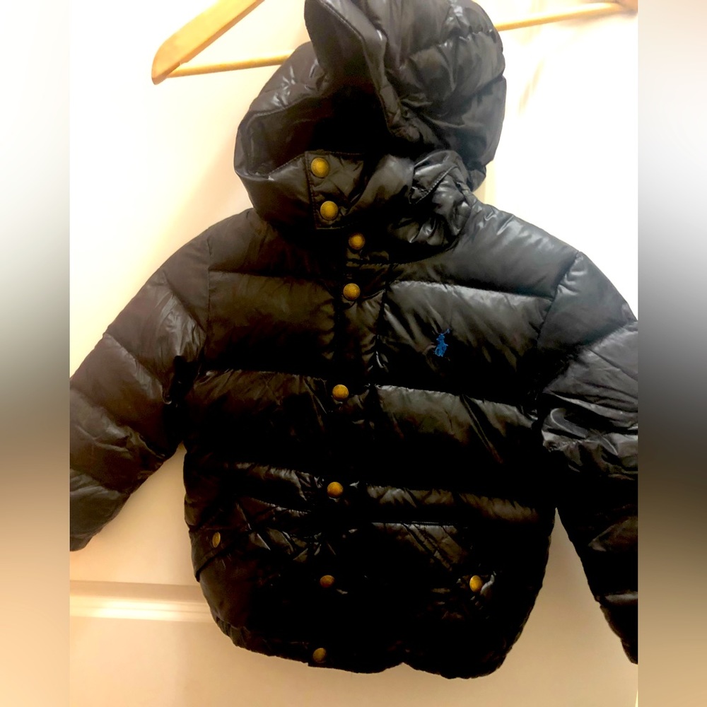 Kids Polo Ralph Lauren puffer coat.